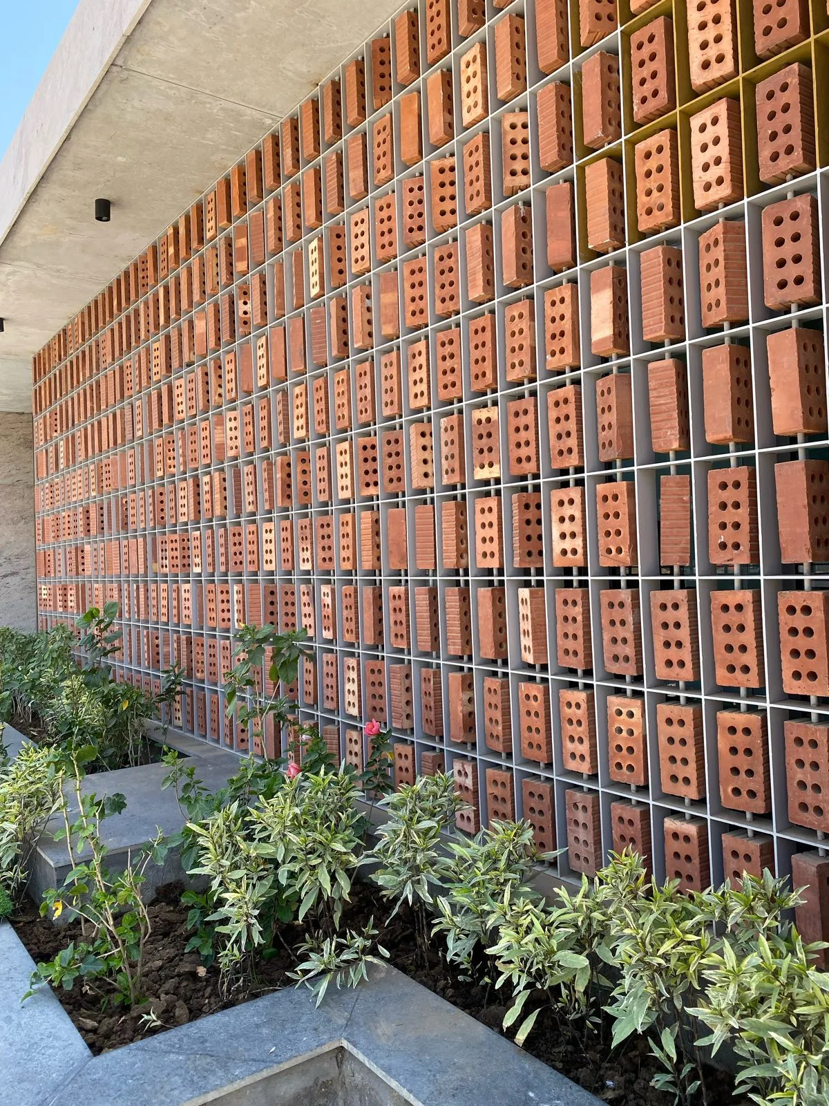 The rotating brick façade perspective 1