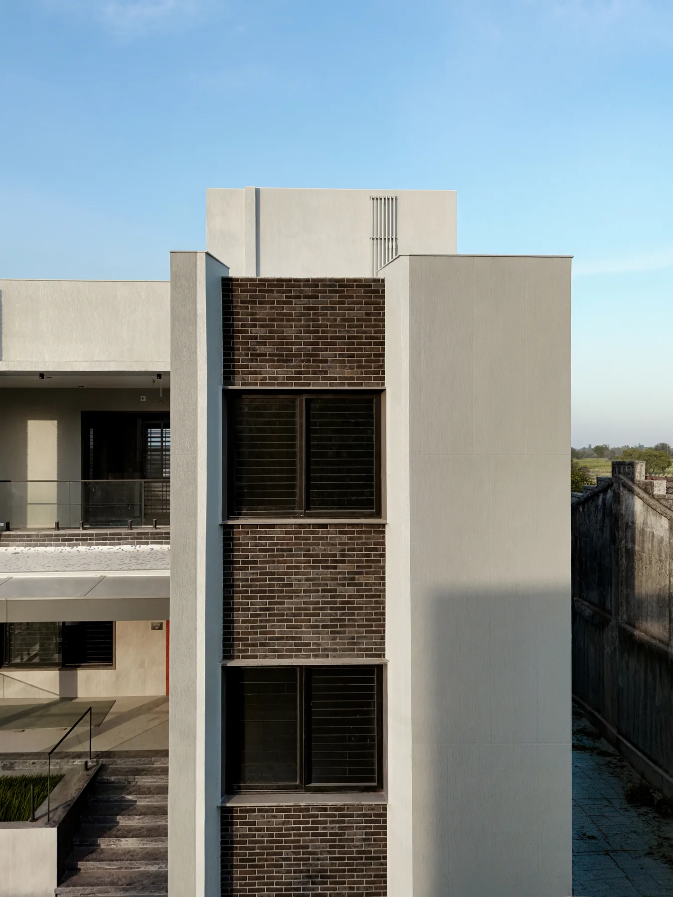 Grey Brick House perspective 2